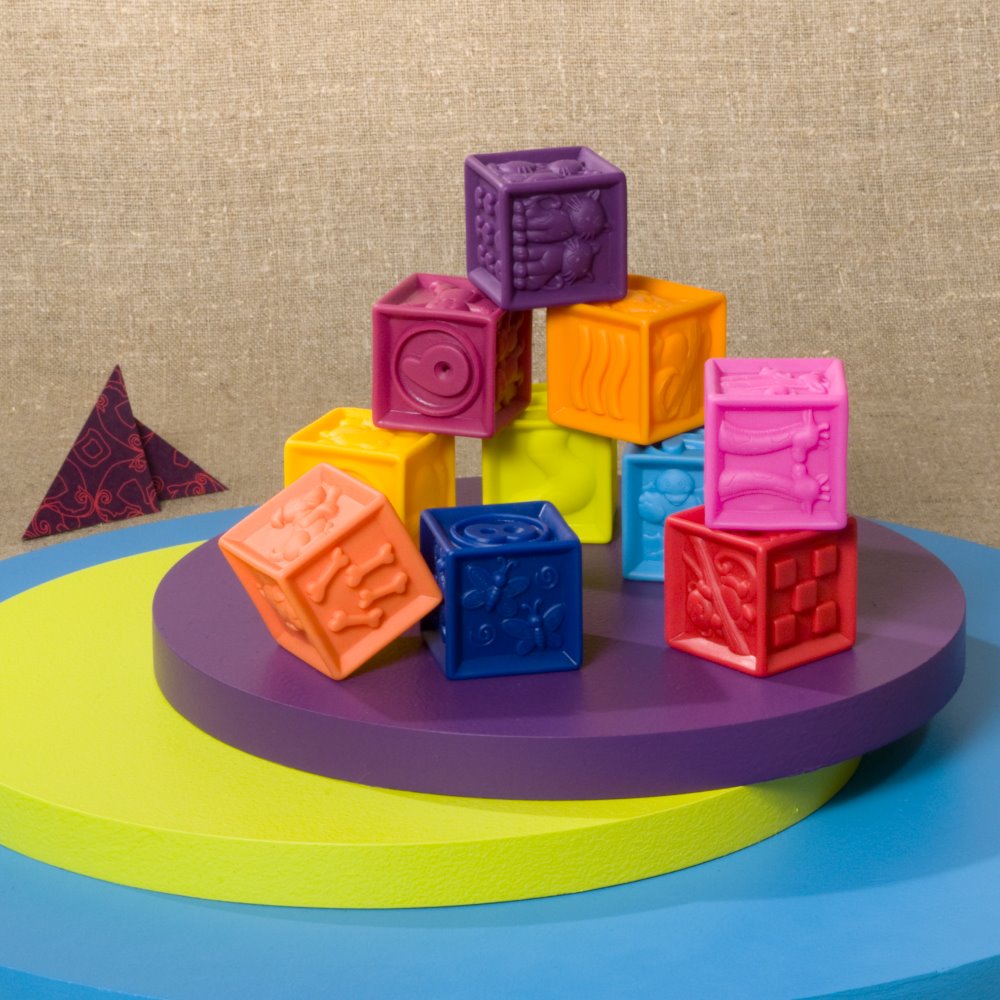 Ensemble de blocs souples - One, two, squeeze - B.Toys par B.Toys vendu par MlleetCoco.com