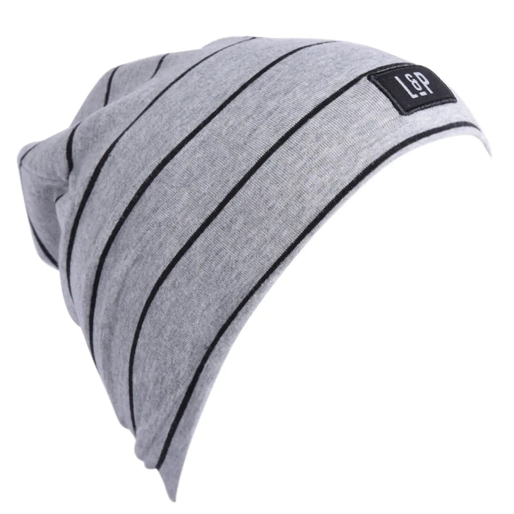 tuque boston lpapparel automne rayé gris noir mixt