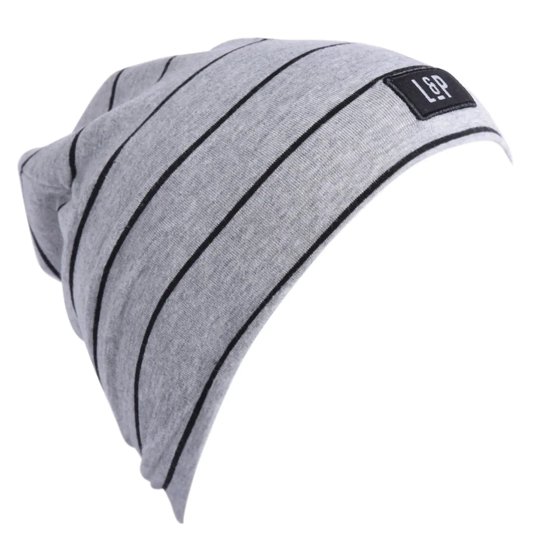 tuque boston lpapparel automne rayé gris noir mixt