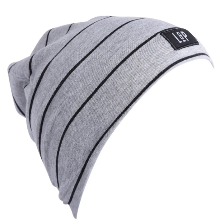 tuque boston lpapparel automne rayé gris noir mixt
