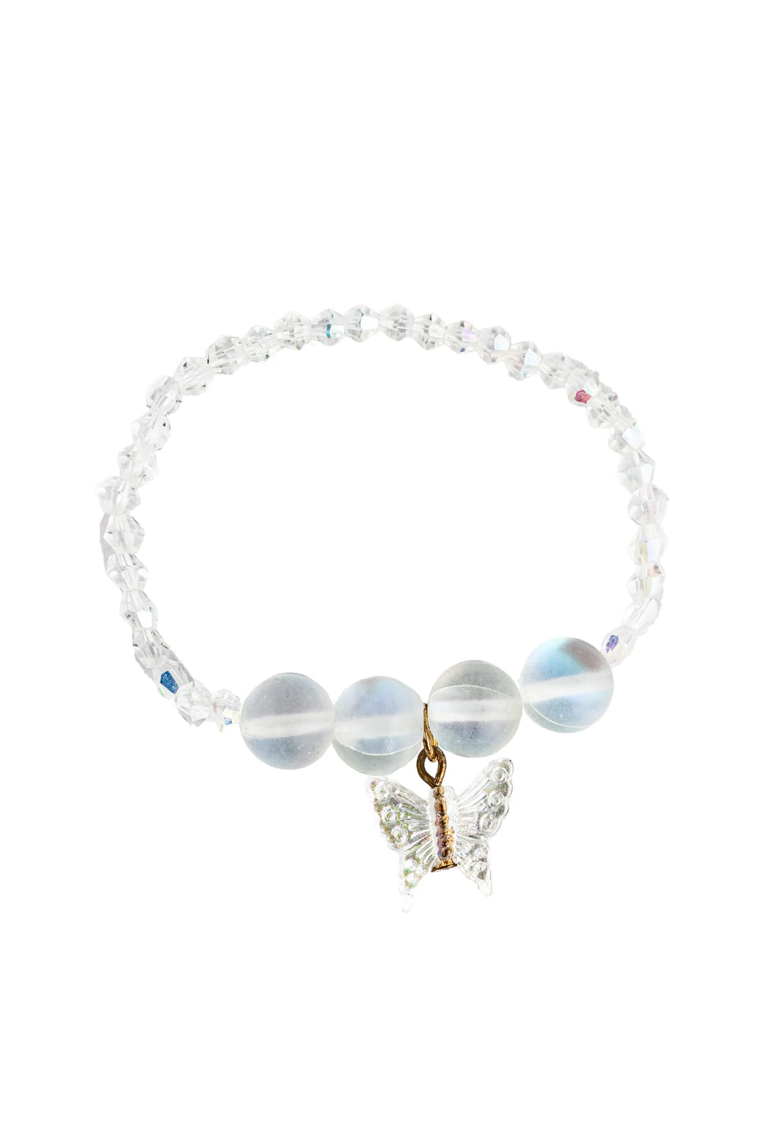 bracelet perle verre breloque papillon great pretenders bijou enfant 