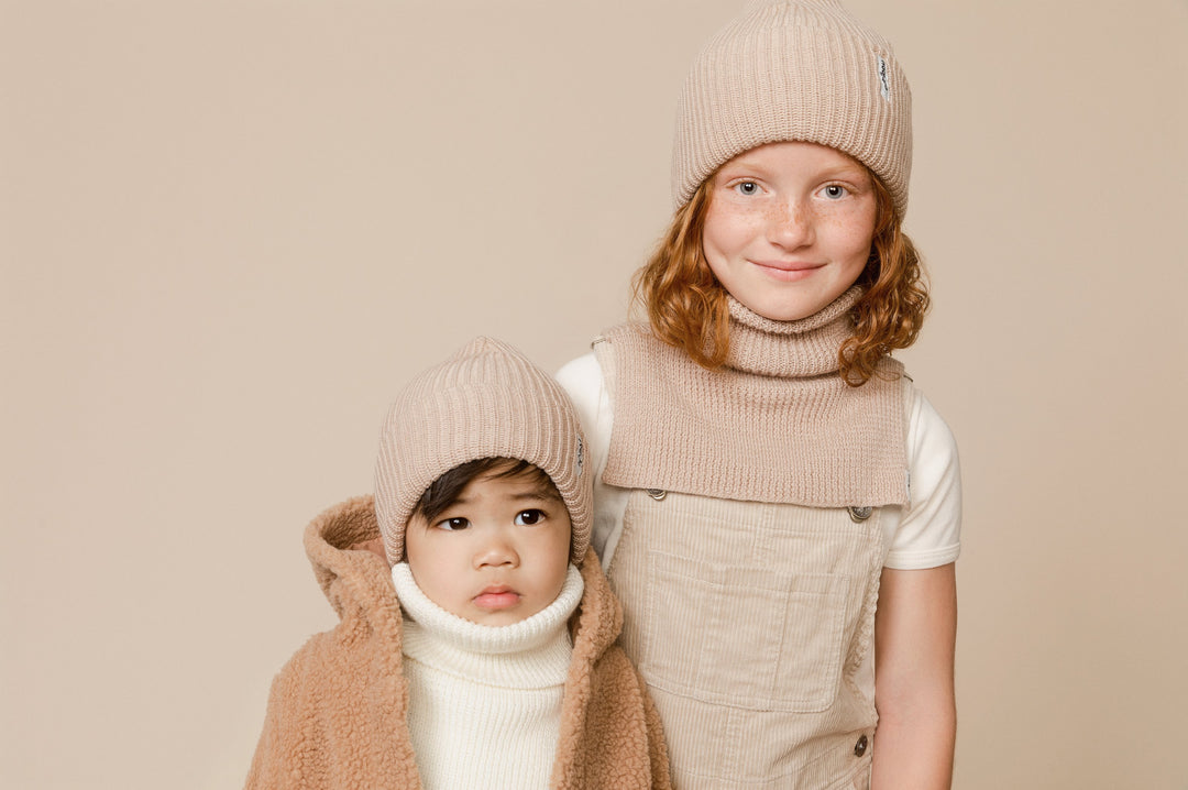 Caribou tuque pêcheur laine mérinos beanie hiver taupe compagnie québécoise