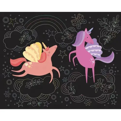 carte gratter auzou theme licorne enfant bricolage