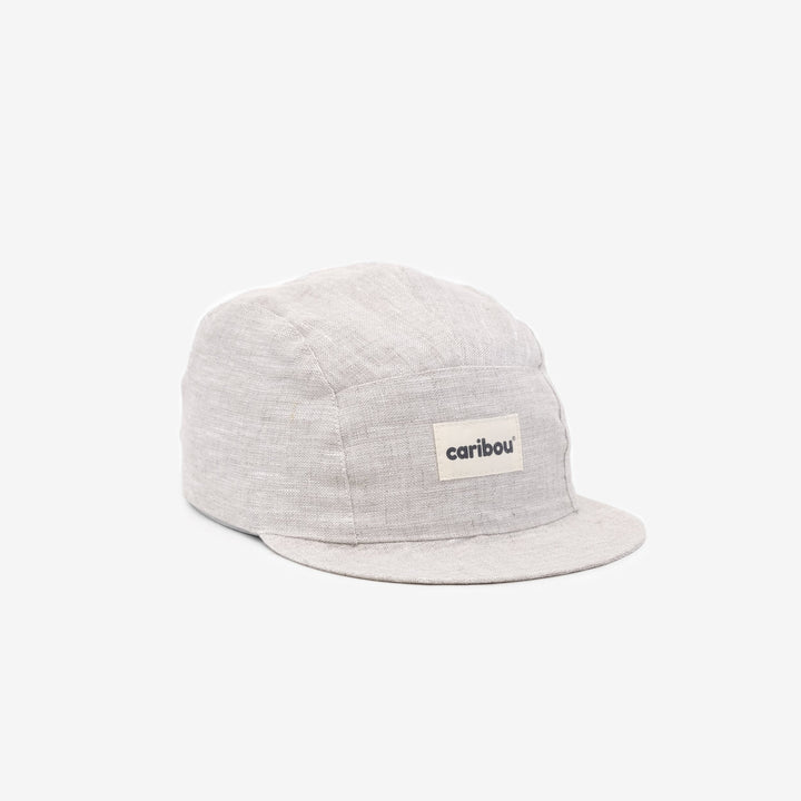 Caribou casquette lin écru beige compagnie québécoise bébé enfant