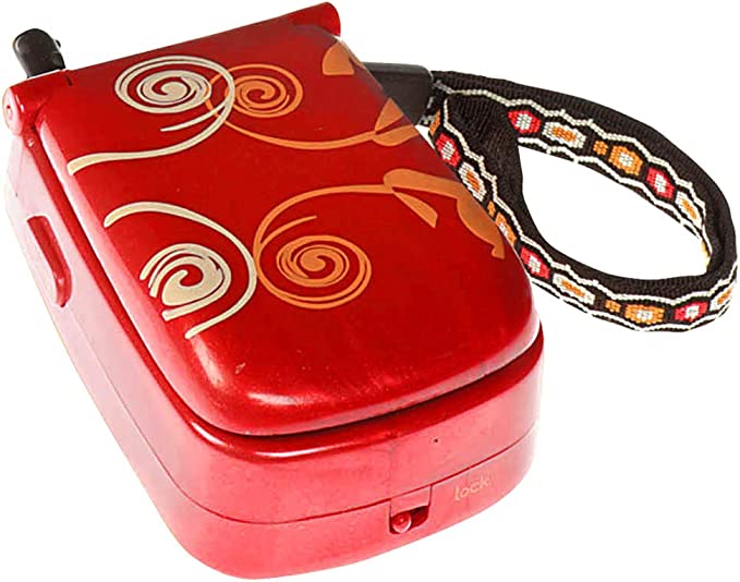 cellulaire jouet enfant rouge flip b.toys telephone