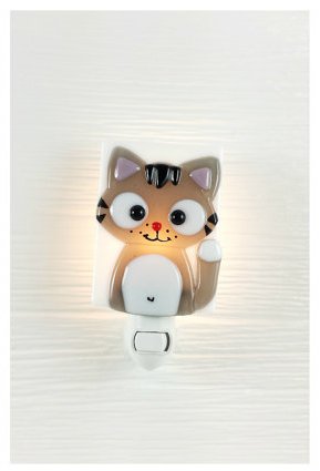 Veilleuse - Ferguson le chat gris - Veille sur toi par Veille sur toi vendu par MlleetCoco.com