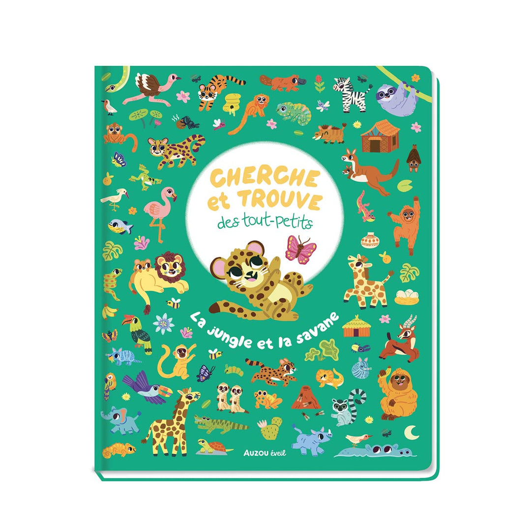 livre cherche trouve jungle savane enfant eveil auzou