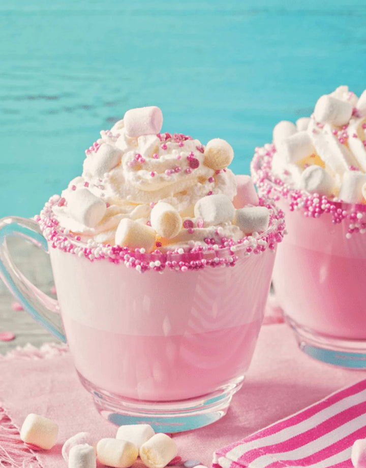 chocolat chaud licorne rose change couleur gourmet du village