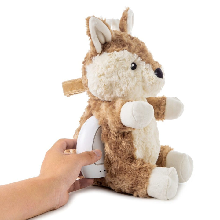 cloudb peluche musicale lumineux finley faon jouet