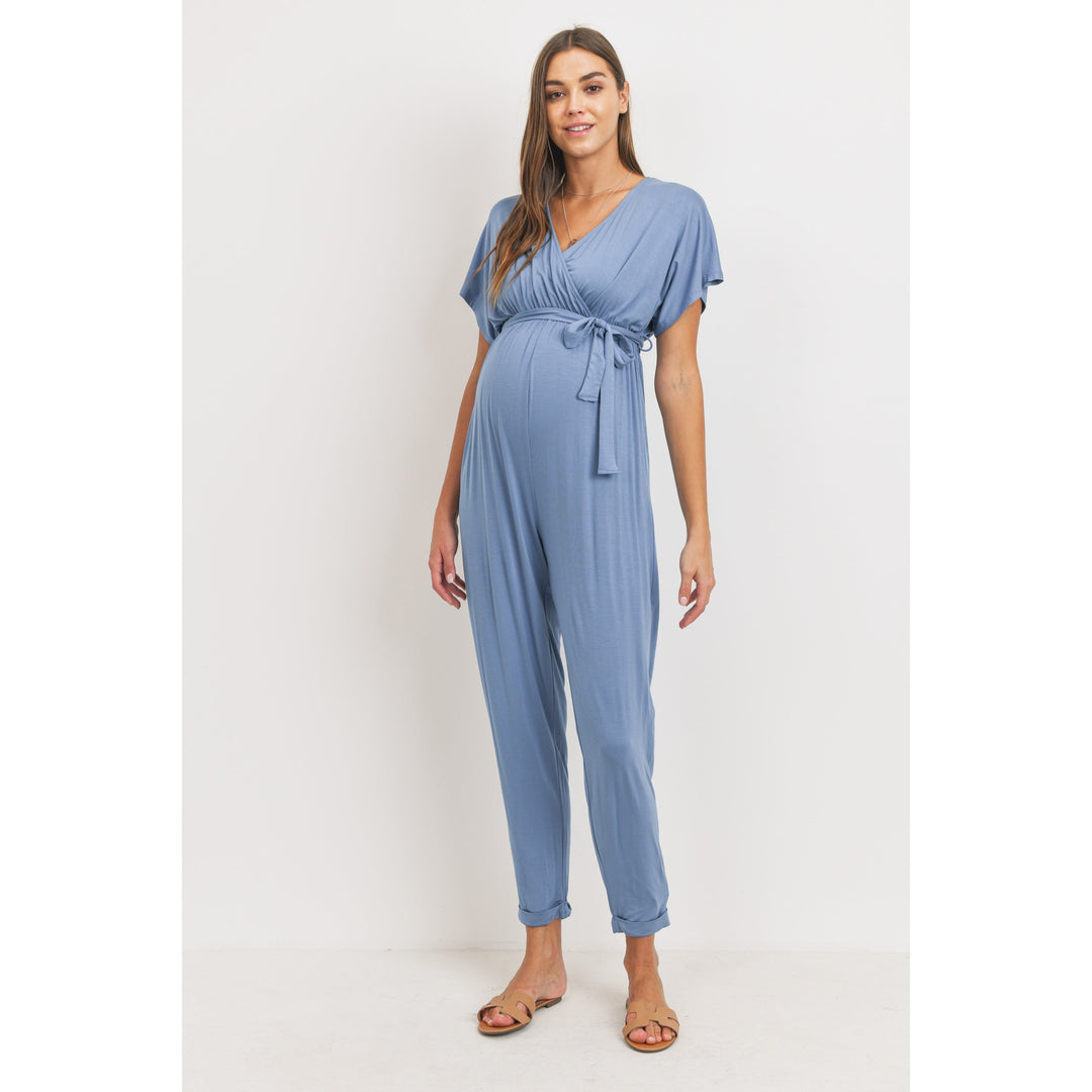combinaison allaitement maternité manche kimono bleu ciel hello miz