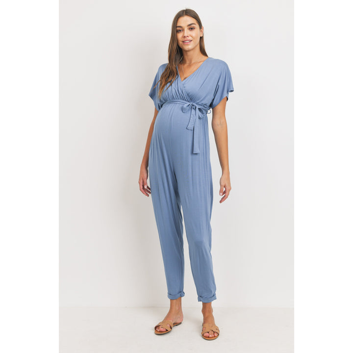 combinaison allaitement maternité manche kimono bleu ciel hello miz