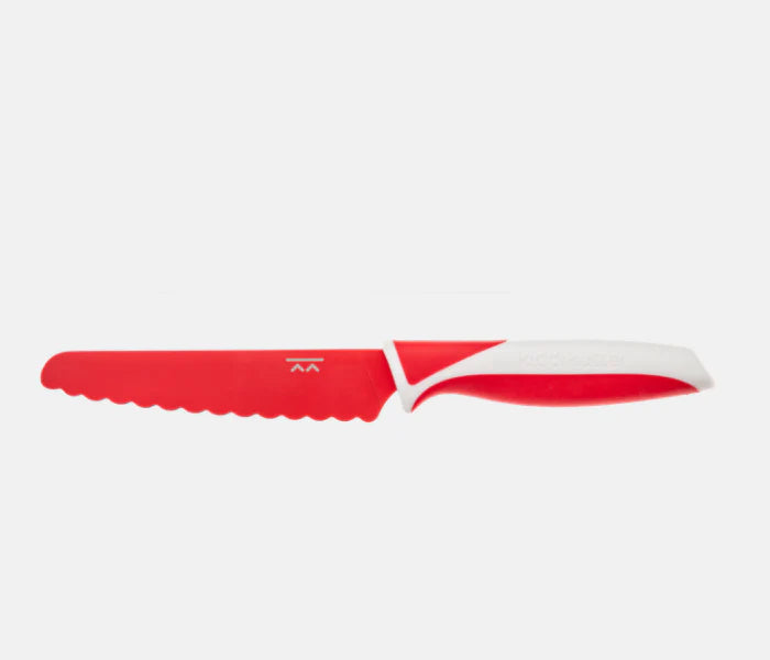 couteau securitaire pour enfant kiddikutter rouge cuisine