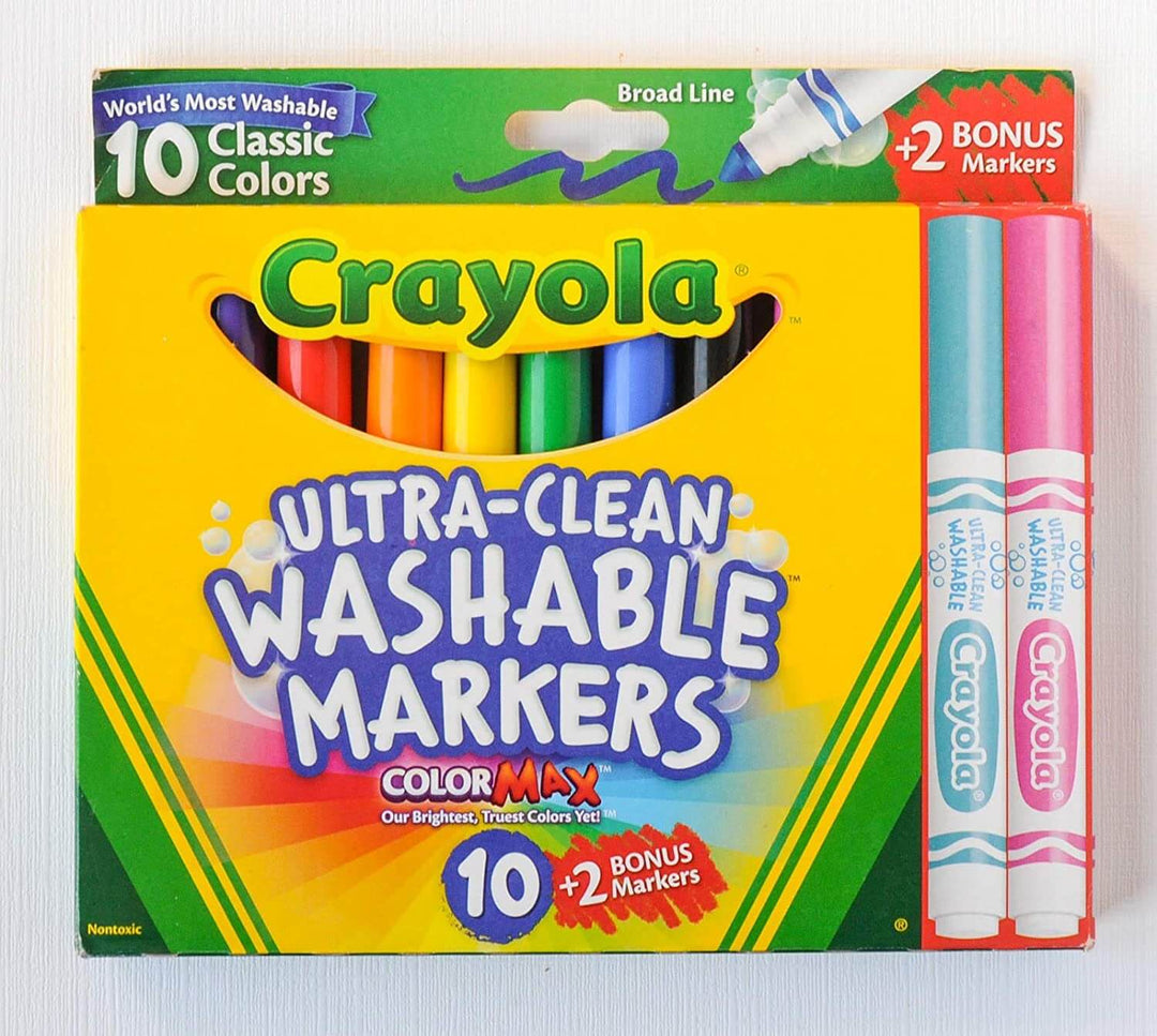 Crayola marqueur lavable couleur classique bonus crayon feutre