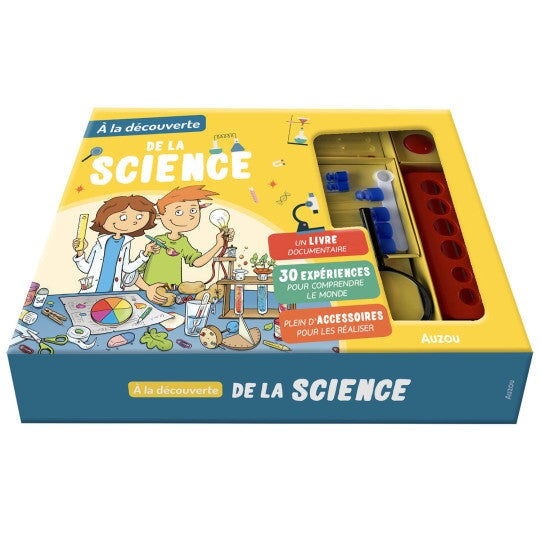 decouverte science auzou coffret jeu livre documentaire accessoire