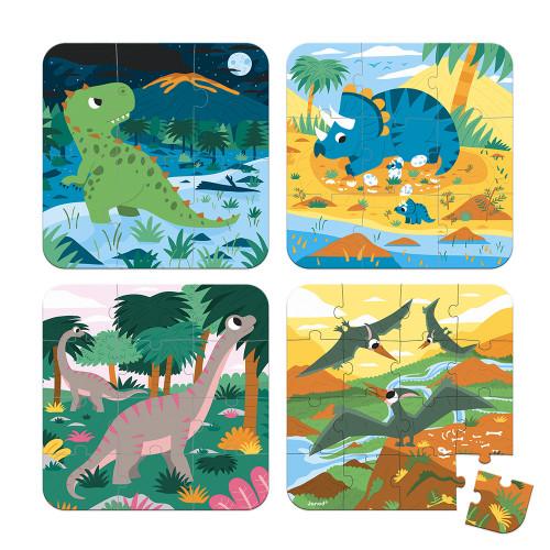 Casse-têtes évolutifs (4) - Dinosaures - Janod par Janod vendu par MlleetCoco.com