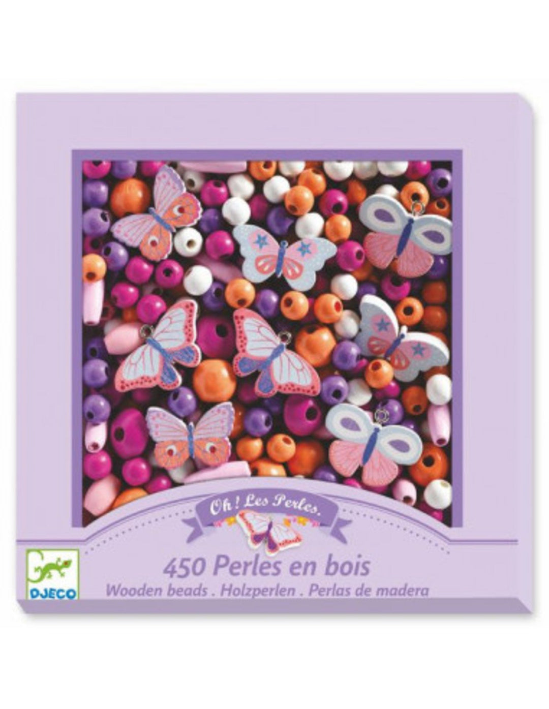 Perles en bois - Papillons - Djeco par Djeco vendu par MlleetCoco.com