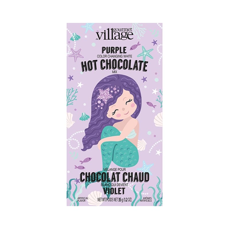 chocolat chaud sirene violet vanille noix coco gourmet village
