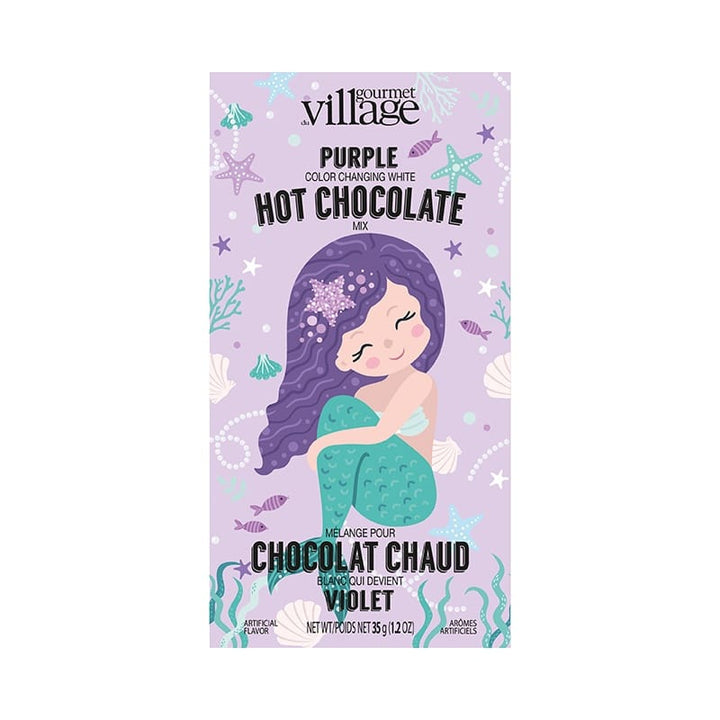 chocolat chaud sirene violet vanille noix coco gourmet village