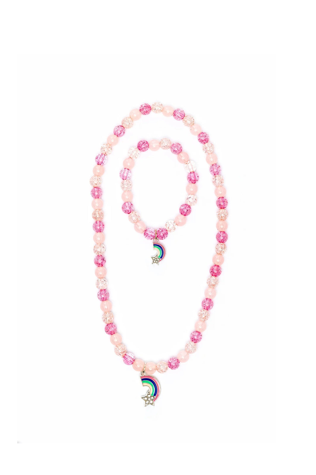 Great pretenders collier bracelet enfant arc-en-ciel rose