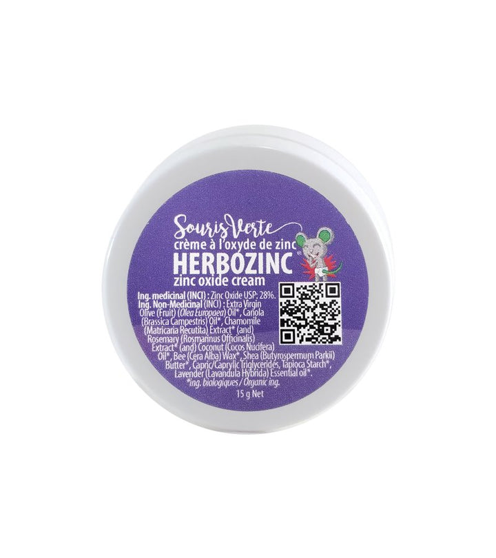 Crème herbozinc - Plusieurs formats - Souris Verte par Souris Verte vendu par MlleetCoco.com