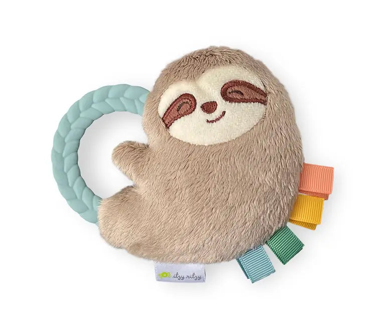 Itzy ritzy hochet dentition grelot paresseux sensorielle bebe