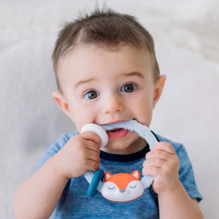 Itzy ritzy hochet dentition silicone renard jouet bebe