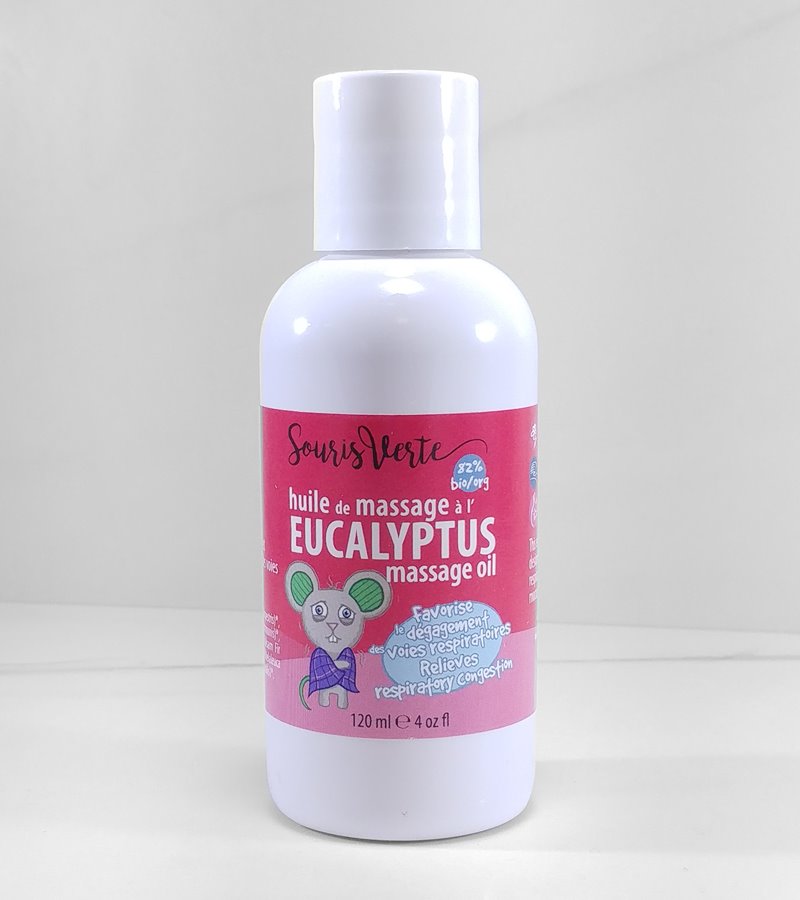 Huile de massage - Eucalyptus - Souris Verte Mlle et Coco