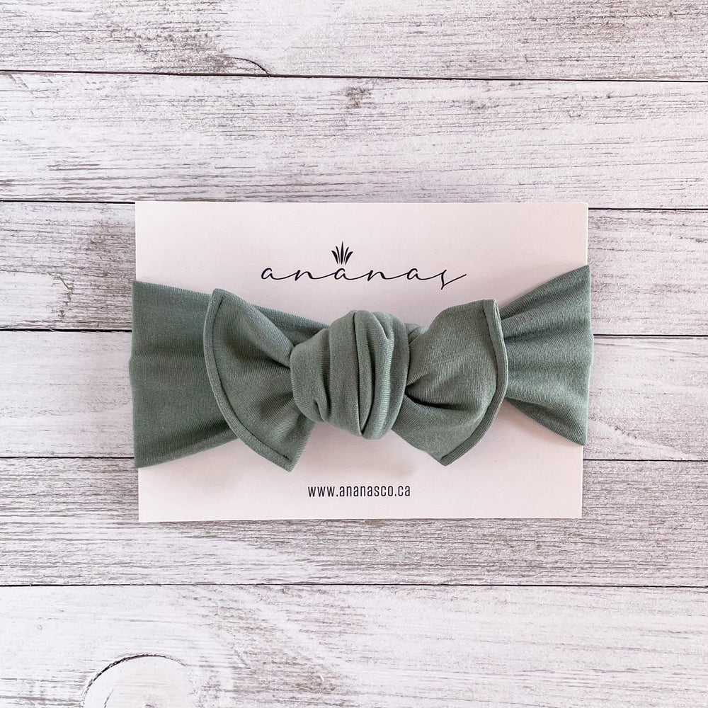 Bandeau boucle vert sauge Ananas Mlle et Coco