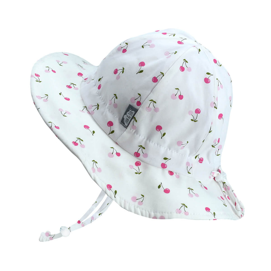 Jan n jul chapeau fond blanc et cerises souples
