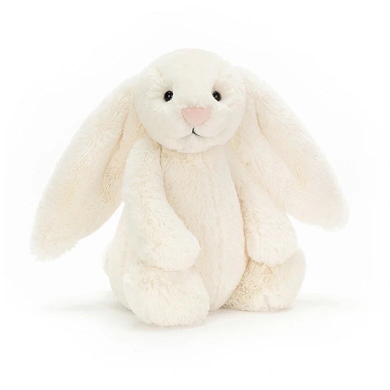 Jellycat toutou peluche lapin crème bashful 12 pouces moyen