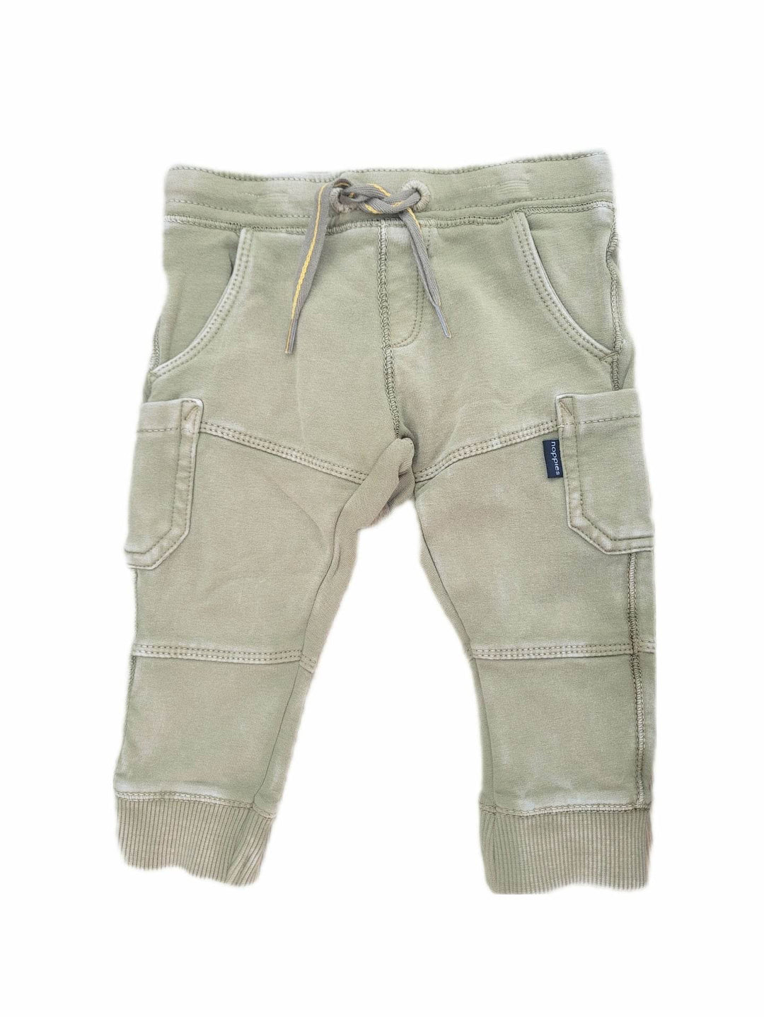 pantalon taille élastique kaki vêtement enfant Noppies