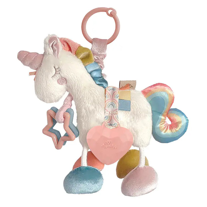 Itzy ritzy jouet activite sensorielle dentition bebe licorne