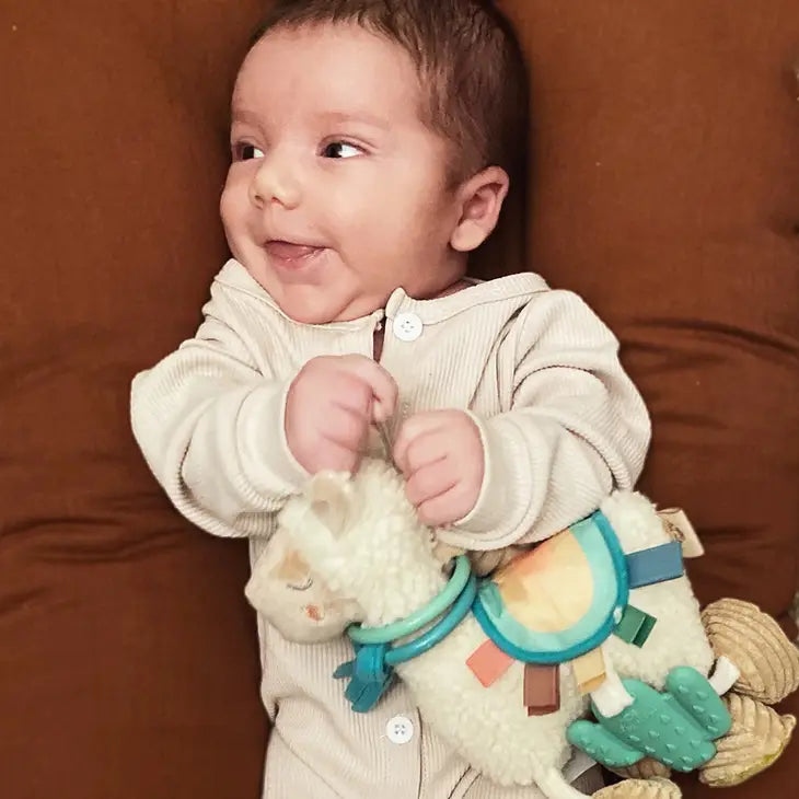 Itzy ritzy jouet activite sensorielle dentition bebe lama