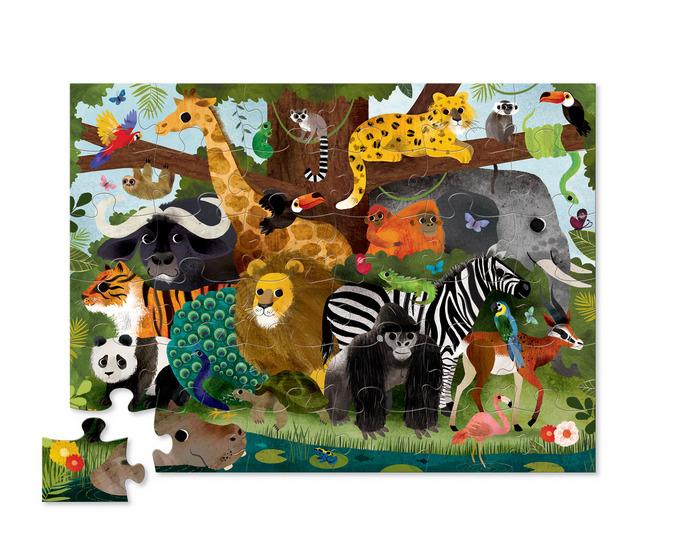 Casse-tête - Amis de la jungle 36 morceaux - Crocodile Creek par Crocodile Creek vendu par MlleetCoco.com