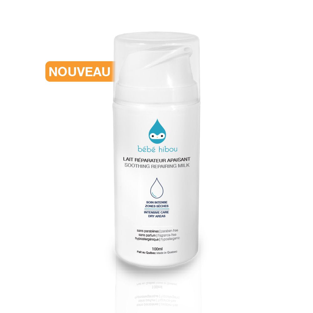 Lait réparateur apaisant - Soins intenses zones sèches - Bébé Hibou par Bébé Hibou vendu par MlleetCoco.com
