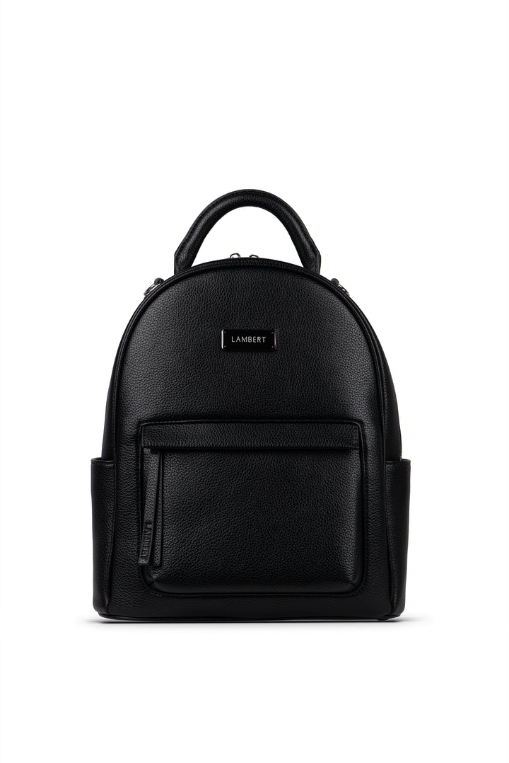 sac dos maude noir lambert cuir vegan compagnie quebecoise