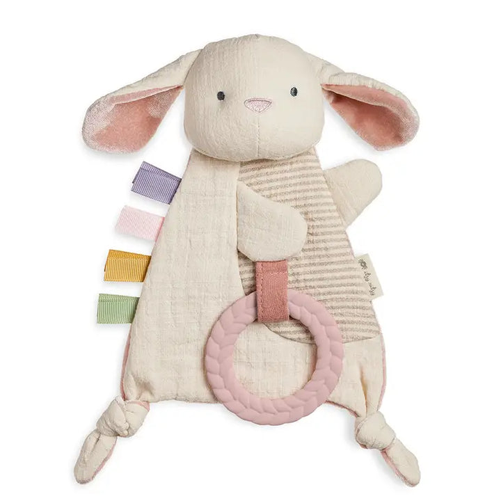 Itzy ritzy jouet eveil sensoriel dentition lapin bebe