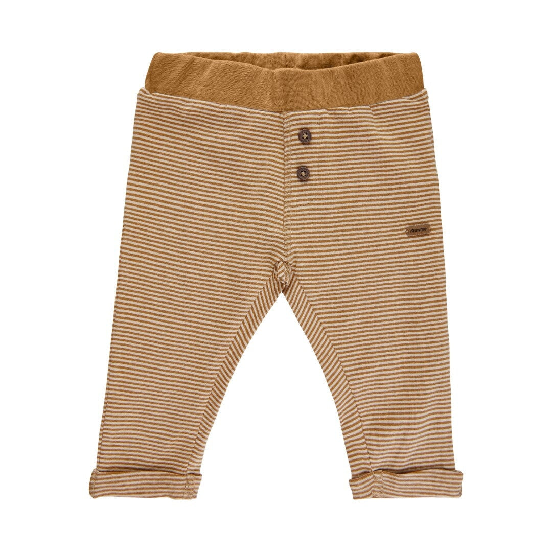 legging raye caramel beige minymo vêtement enfant
