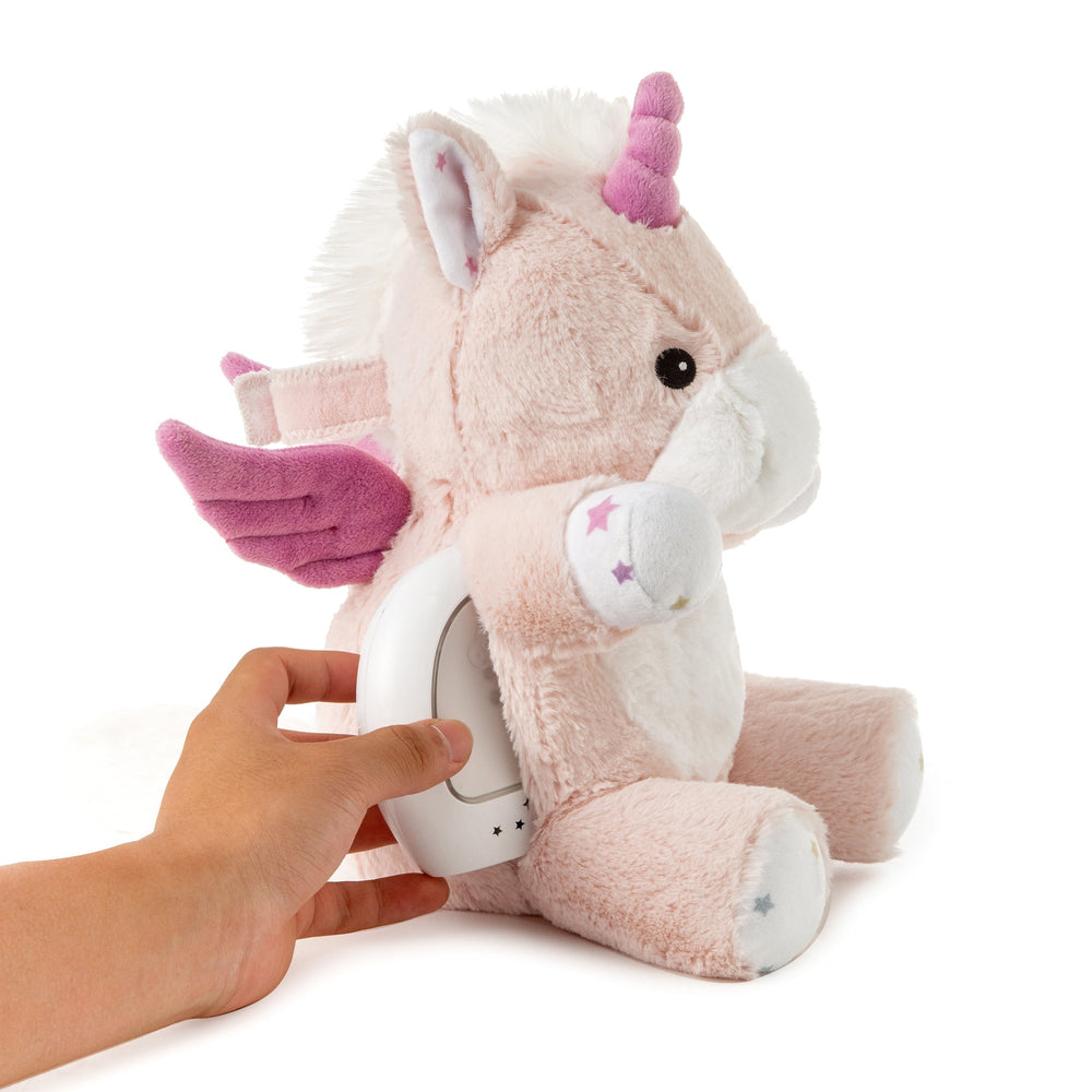 lily licorne musicale lumineuse cloudb peluche jouet reconfort