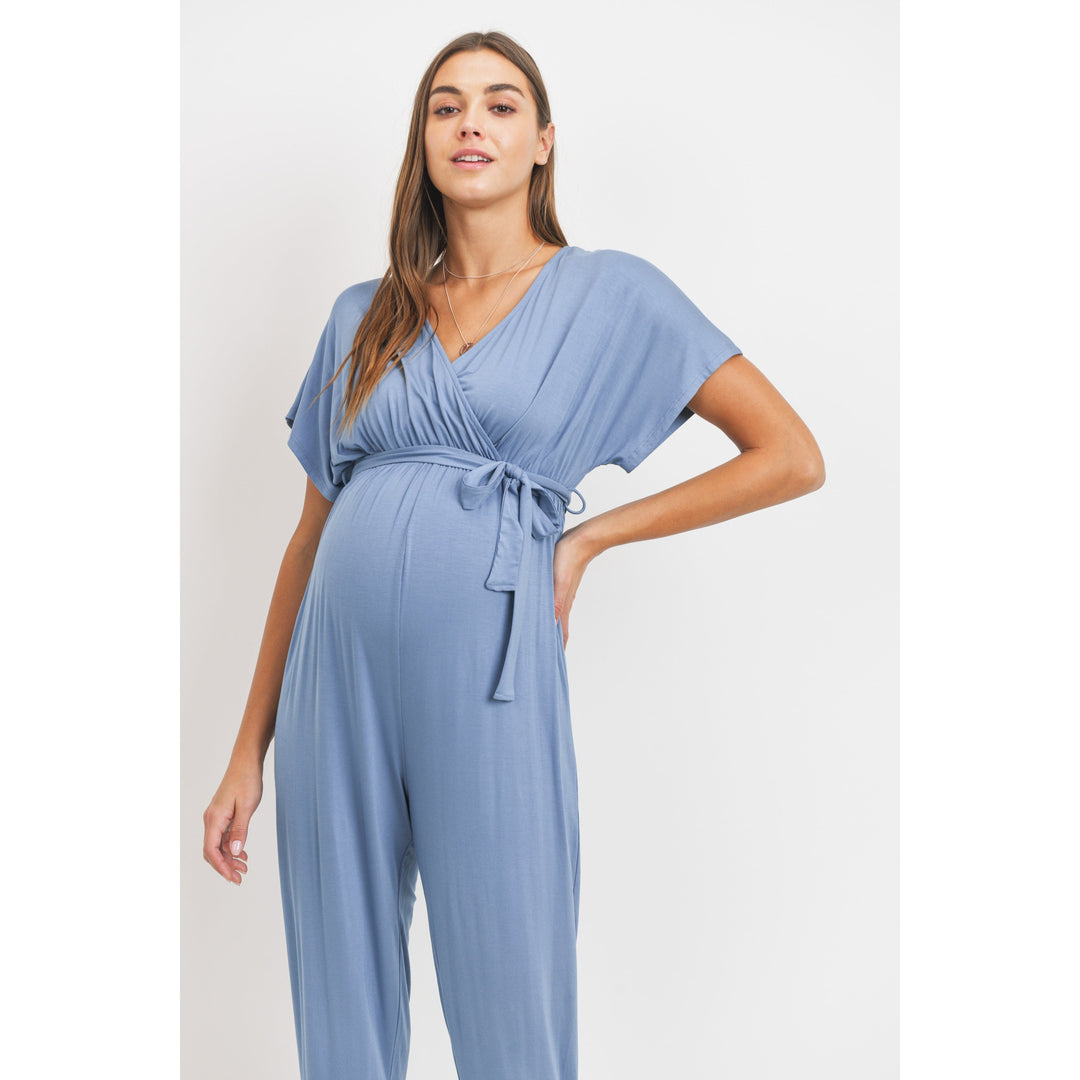 combinaison allaitement maternité manche kimono bleu ciel hello miz