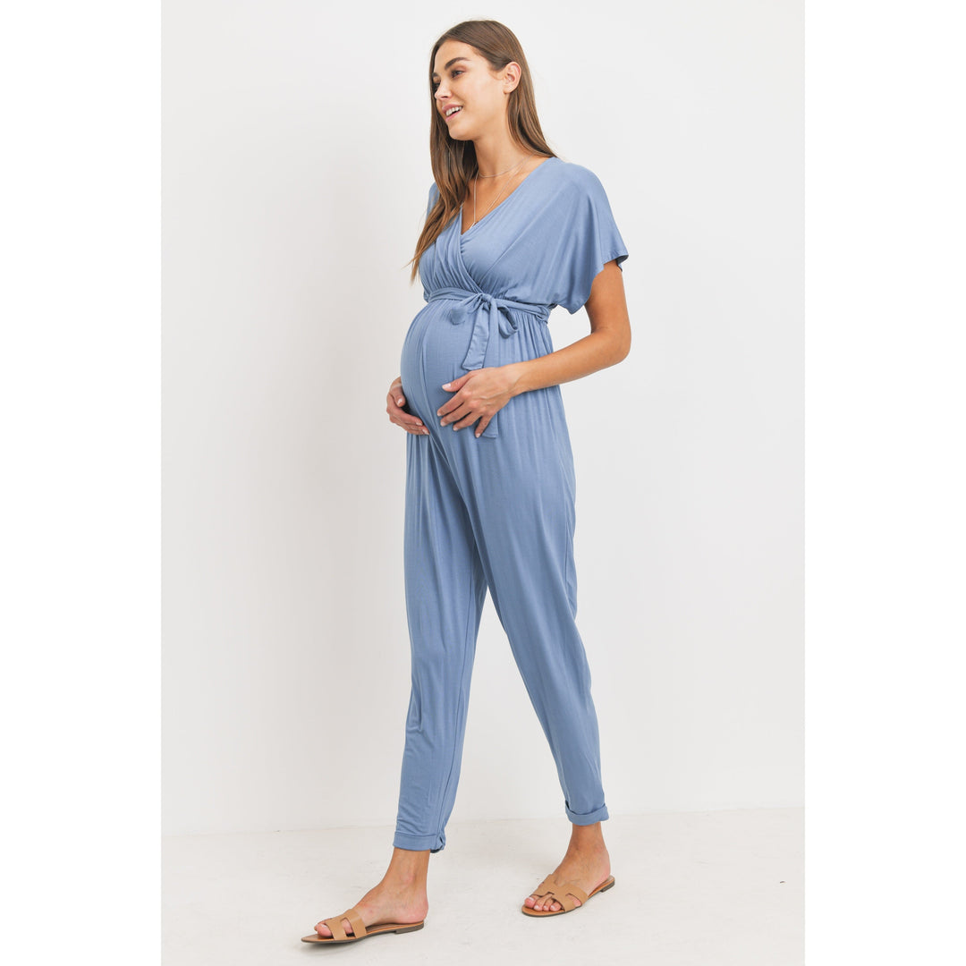 combinaison allaitement maternité manche kimono bleu ciel hello miz