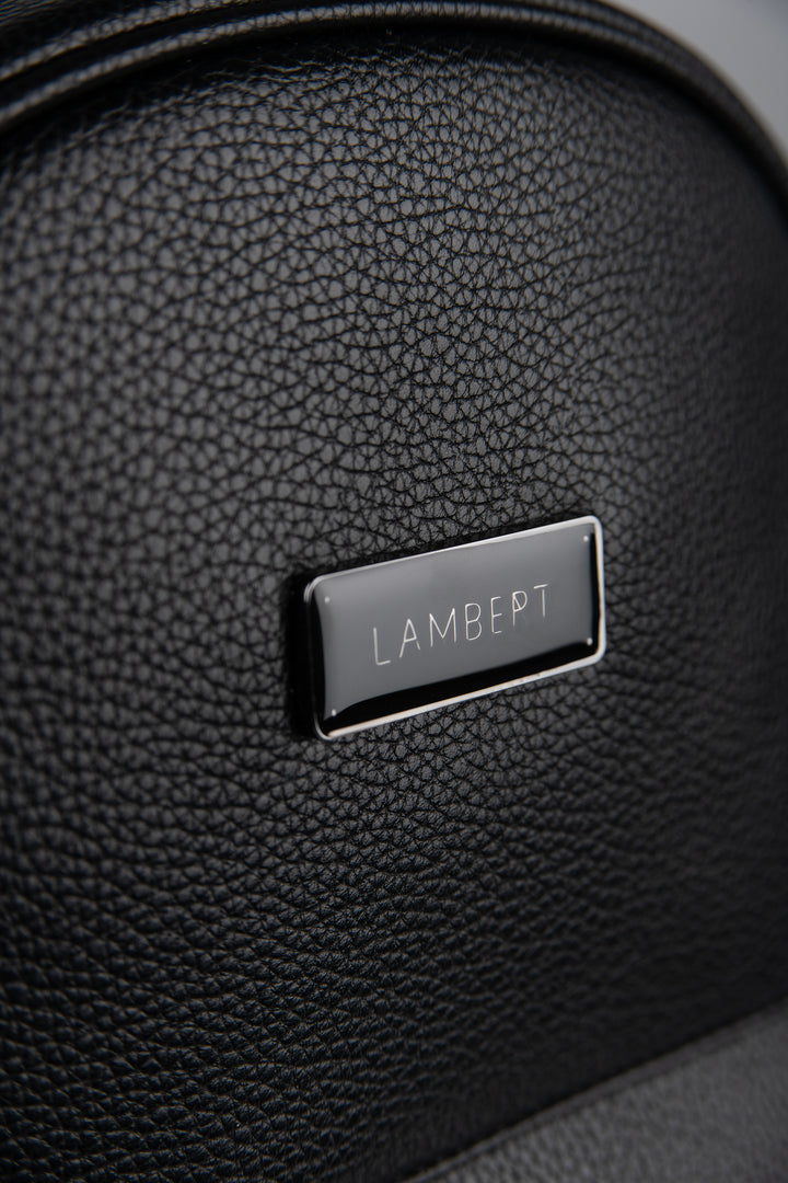 sac dos maude noir lambert cuir vegan compagnie quebecoise
