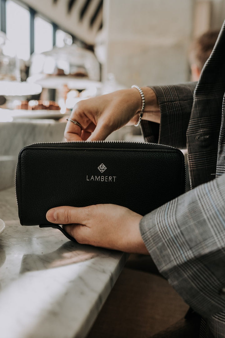 Portefeuille en cuir vegan - Meli noir - Lambert par Lambert vendu par MlleetCoco.com