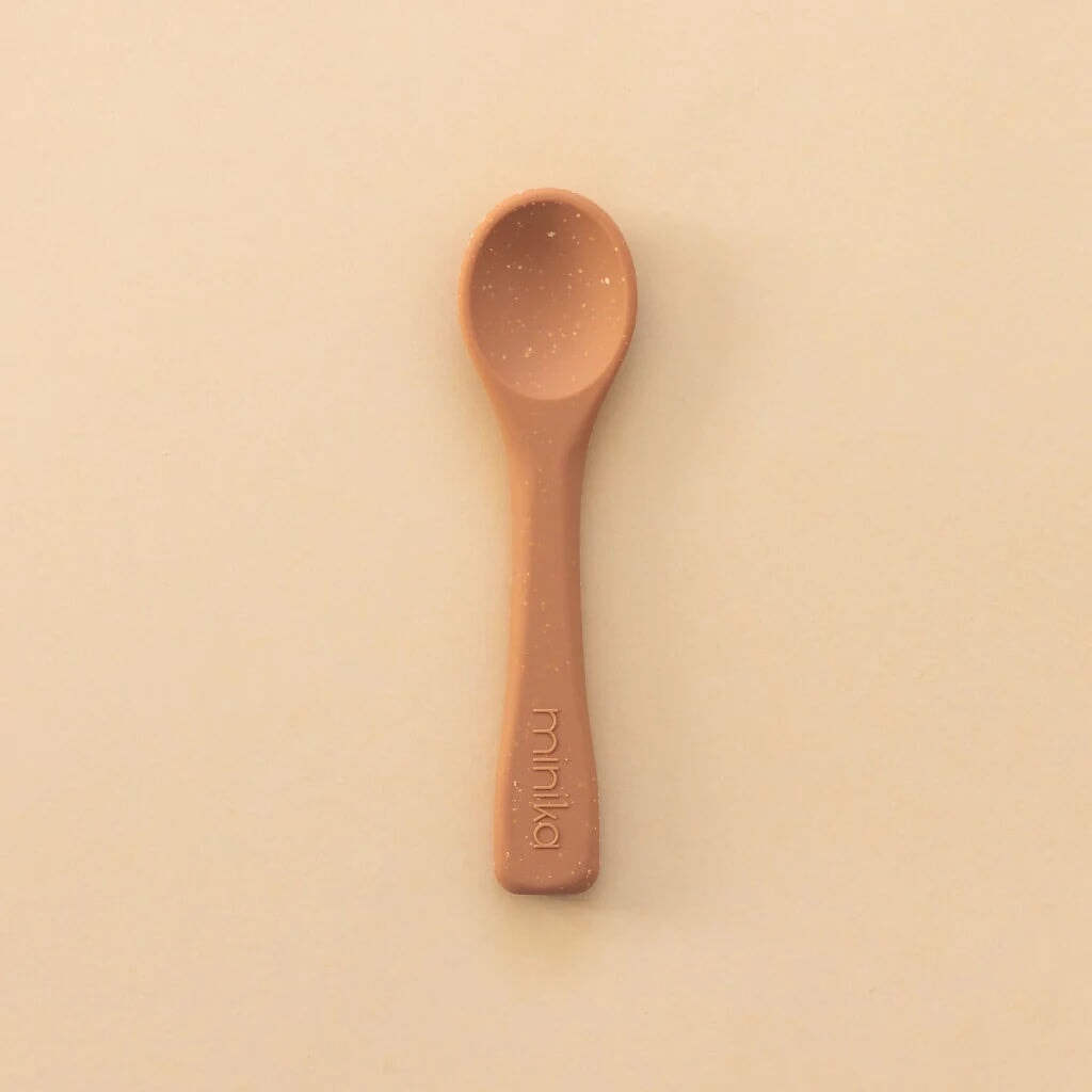 Cuillère en silicone - Plusieurs couleurs - Minika Repas et gourmandise Minika Amande 