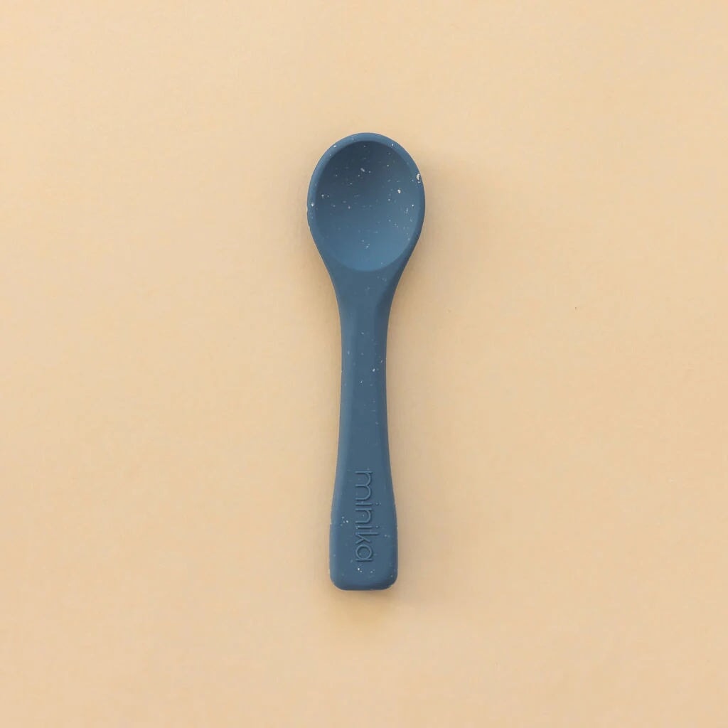 Cuillère en silicone - Plusieurs couleurs - Minika Repas et gourmandise Minika Indigo 