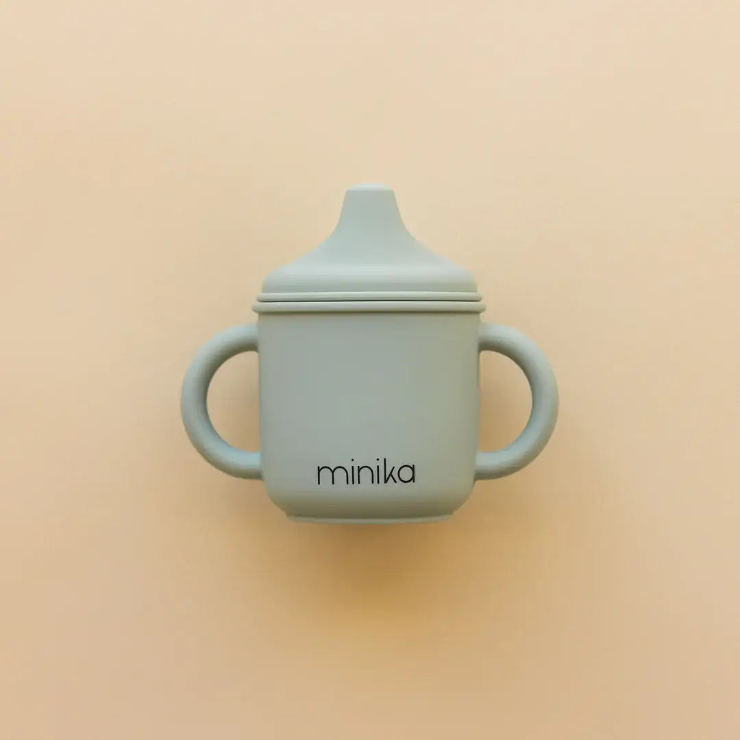 minika verre bec silicone gobelet enfant sauge compagnie quebecoise