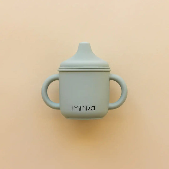 minika verre bec silicone gobelet enfant sauge compagnie quebecoise