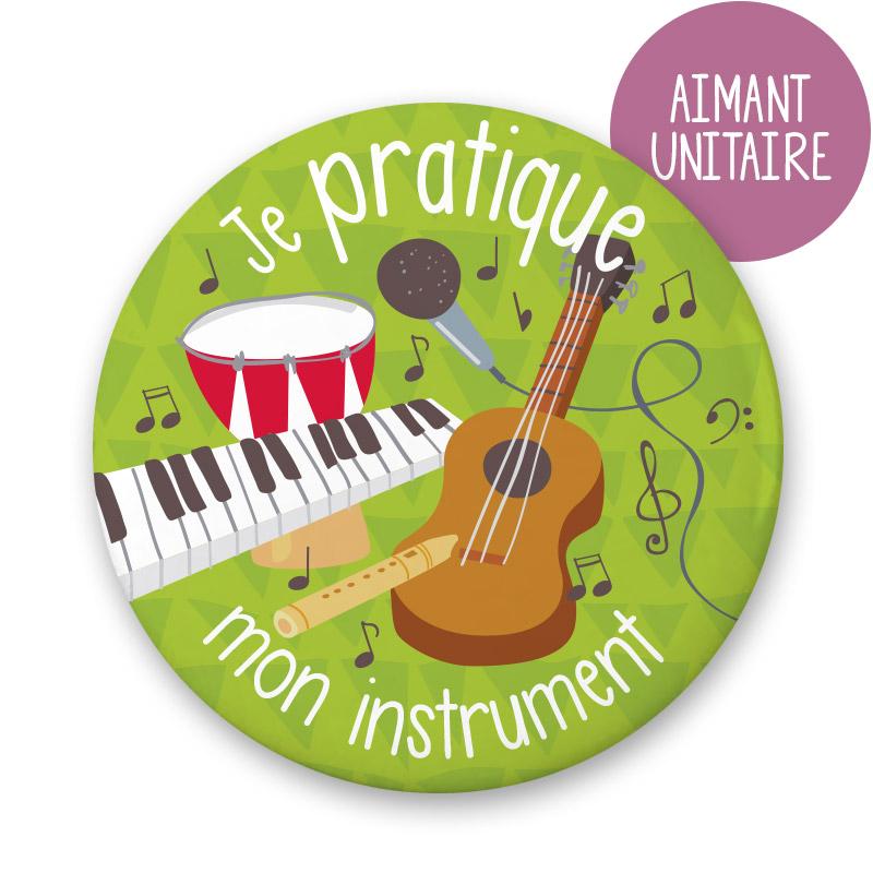 Aimant unitaire - Je pratique mon instrument - Minimo par Minimo vendu par MlleetCoco.com