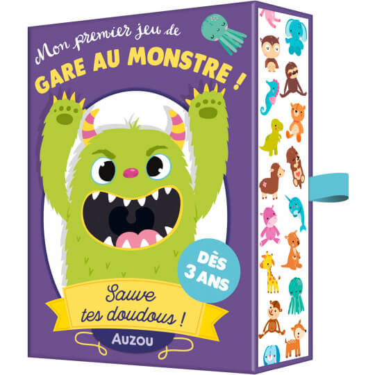 Auzou mon premier jeu de gare au monstre jeu de cartes