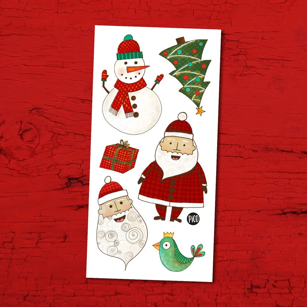 Tatouages temporaires - C'est Noël! - Pico tatouage par Pico tatouage vendu par MlleetCoco.com
